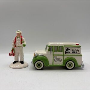 Department 56 1990 Vintage Original Snow Village Home Delivery Set Of 2 5162-4